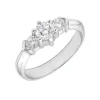 Anillo Triangle Diamante 0,67ct GH-VS Oro Blanco 18K