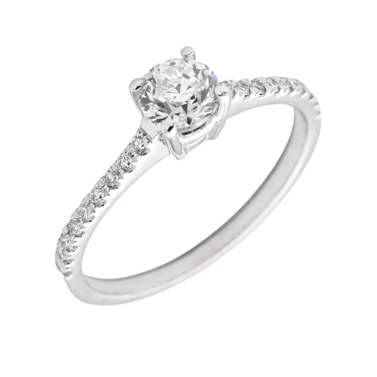Anillo Valerie Diamantes 0,55ct DF-VS GIA Oro Blanco 18K