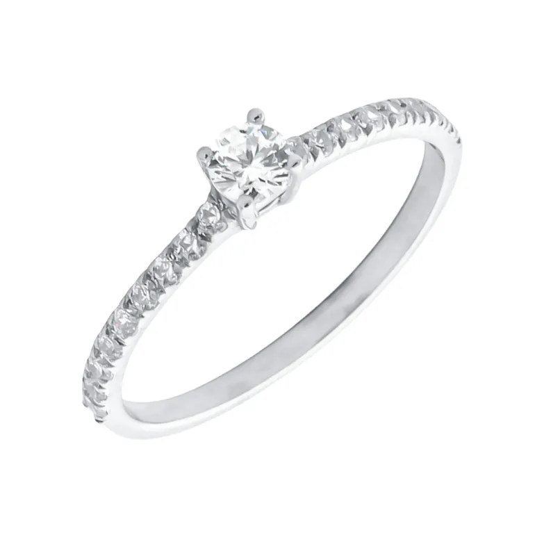 Anillo Valerie Oro Blanco 18K