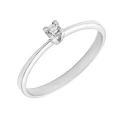 Anillo Vania Diamante 0,055ct Oro Blanco 18K