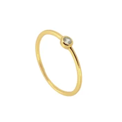 Anillo Vega Plata Dorada