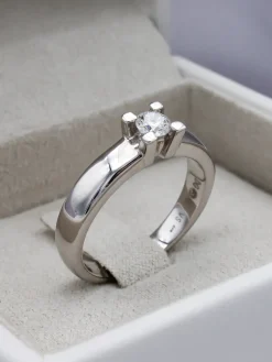 Anillo Veira Diamante 0,25ct G-VS Oro Blanco 18K