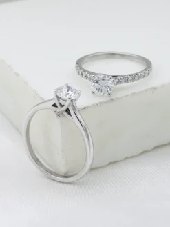 Anillo Venecia Diamantes 1,30ct DF-VS EGL Oro Blanco 18K
