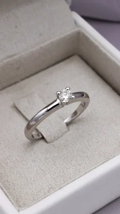Anillo Venezia Diamante 0,20ct G-VS Oro Blanco 18K