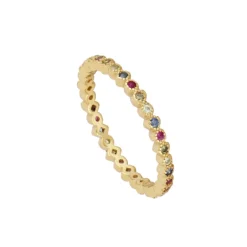 Anillo Vida Plata Dorada
