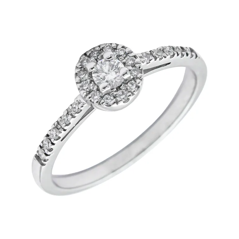 Anillo Virna Diamantes 0,21ct G-VS Oro Blanco 18K
