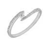 Anillo Yin Diamantes 0,17ct G-VS Oro Blanco 18K