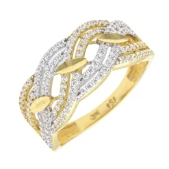 Anillo Zelda Oro Bicolor 18K
