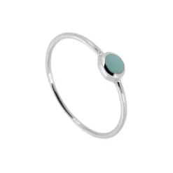 Anillo Zoe Turquesa Plata