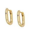 Aros Arella Lila Plata Dorada