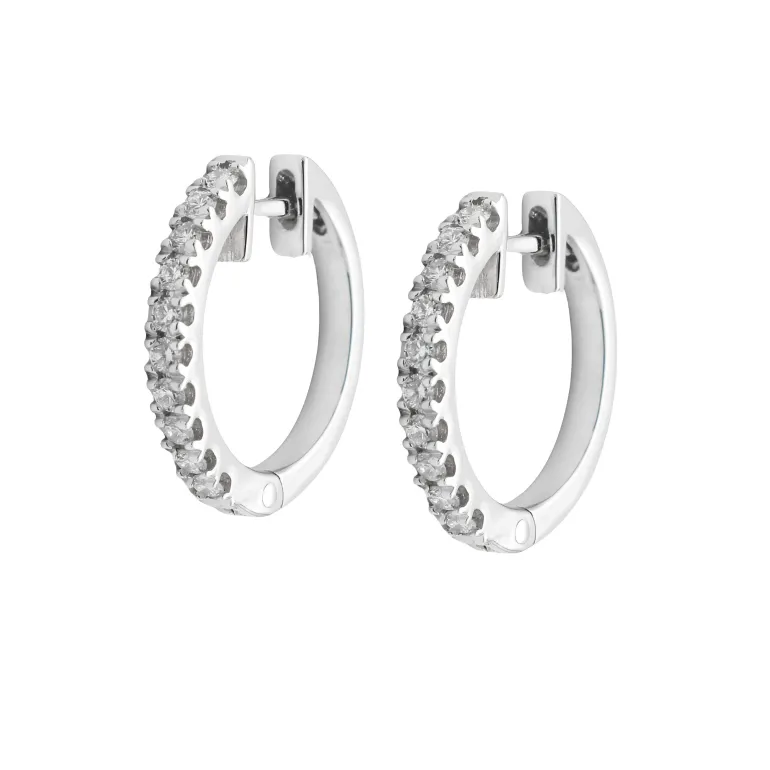 Aros Big Acra Diamantes 0,30ct G-VS Oro Blanco 18K