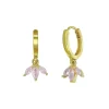 Aros Casmir Rosa Plata Dorada