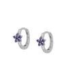 Aros Cleo Lila Plata