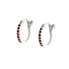 Aros Danae 10mm Rubí 0,172ct Oro Blanco 18K