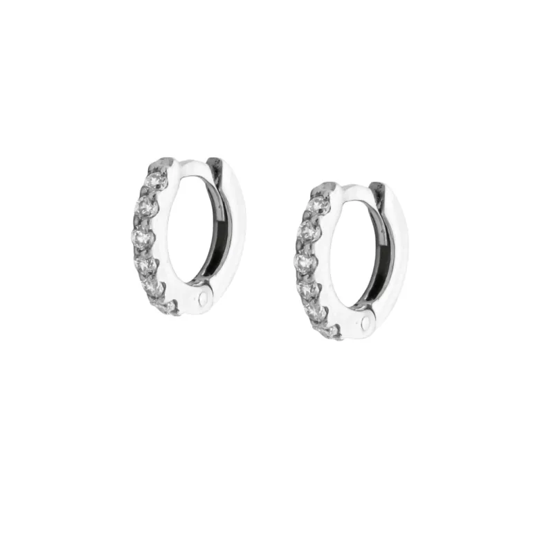 Aros Dunia Diamantes 0,18ct EF-VVS Oro Blanco 18K