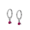 Aros Dunia Fucsia Plata