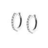 Aros Dunia 12mm Oro Blanco 18K