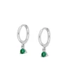 Aros Dunia Verde Plata