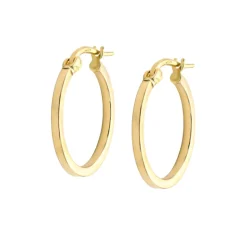 Aros Escuare 18mm Oro 18K