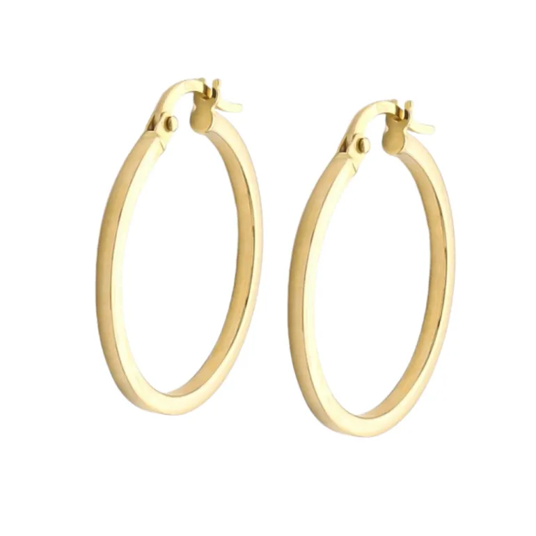 Aros Escuare 22mm Oro 18K