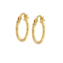 Aros Fine Tubo 11mm Oro 18K