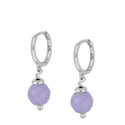 Aros Jade Lila Plata