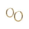 Aros Lía 16mm Plata Dorada