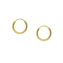 Aros Lía 10mm Plata Dorada