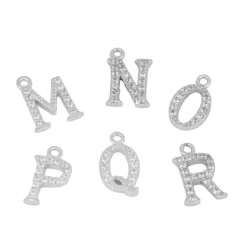 Aros Letter Me Plata