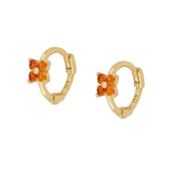 Aros Link Naranja Plata Dorada
