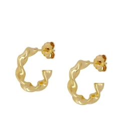 Aros Maya Plata Dorada