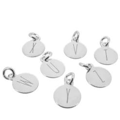 Aros Medal Letter Plata