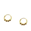 Aros Mini Andira Plata Dorada