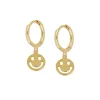 Aros Smile Plata Dorada