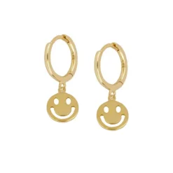 Aros Smile Plata Dorada