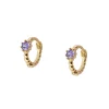 Aros Vani Lila Plata Dorada