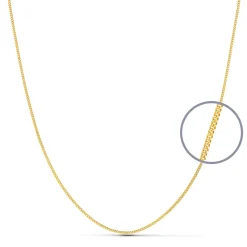 Cadena Barbada 45cm Oro 18K