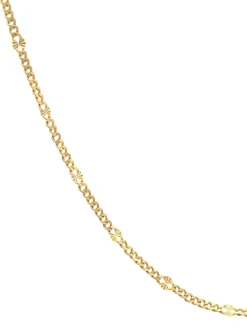 Cadena Barbada Tallada 45cm Oro 18K