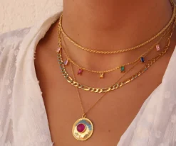 Cadena Kiara Plata Dorada