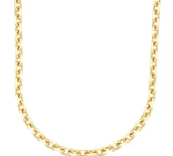 Cadena Link Plata Dorada