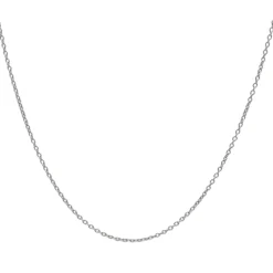 Cadena Rolo 42cm Oro Blanco 18K