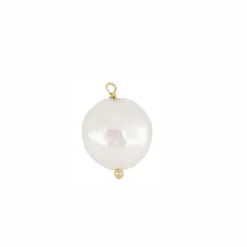 Charm Ball Pearl Plata Dorada