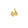 Charm Cangrejo Plata Dorada