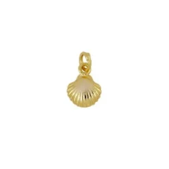 Charm Concha Plata Dorada