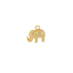 Charm Elepant Plata Dorada