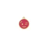 Charm Guiño Fucsia Plata Dorada