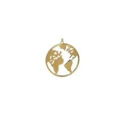 Charm Mundo Plata Dorada