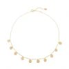 Choker Medallitas Plata Dorada