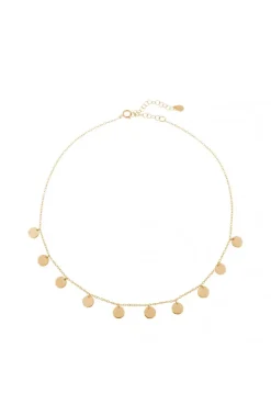 Choker Medallitas Plata Dorada