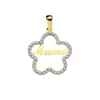 Colgante Flor Mamá Oro Bicolor 18K